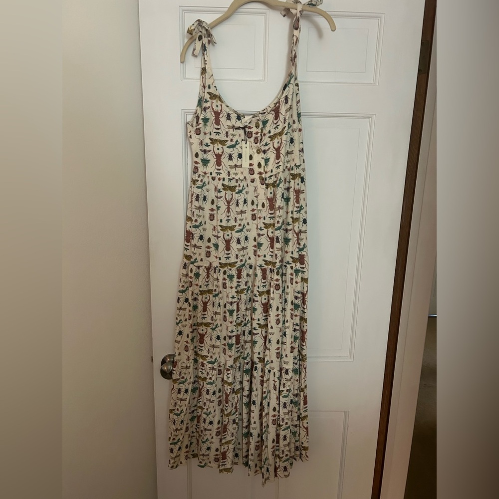 Kate Quinn women’s insect prairie dress size Large. Woods collection. NWT.